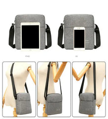 Waterproof Crossbody Shoulder Messenger HandBag Anti-theft Bag Set