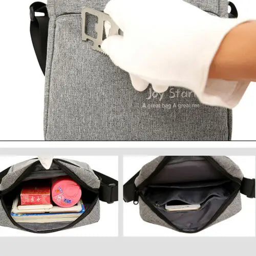 Waterproof Crossbody Shoulder Messenger HandBag Anti-theft Bag Set
