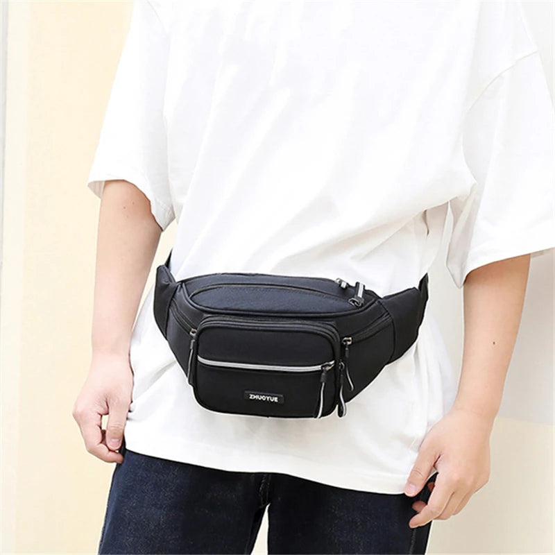 Large Capacity Waist Bag Sports Crossbody Backpack Shoulder Bag