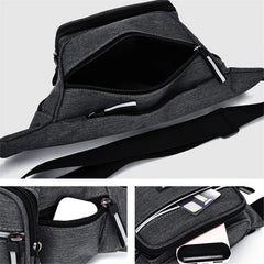 Large Capacity Waist Bag Sports Crossbody Backpack Shoulder Bag