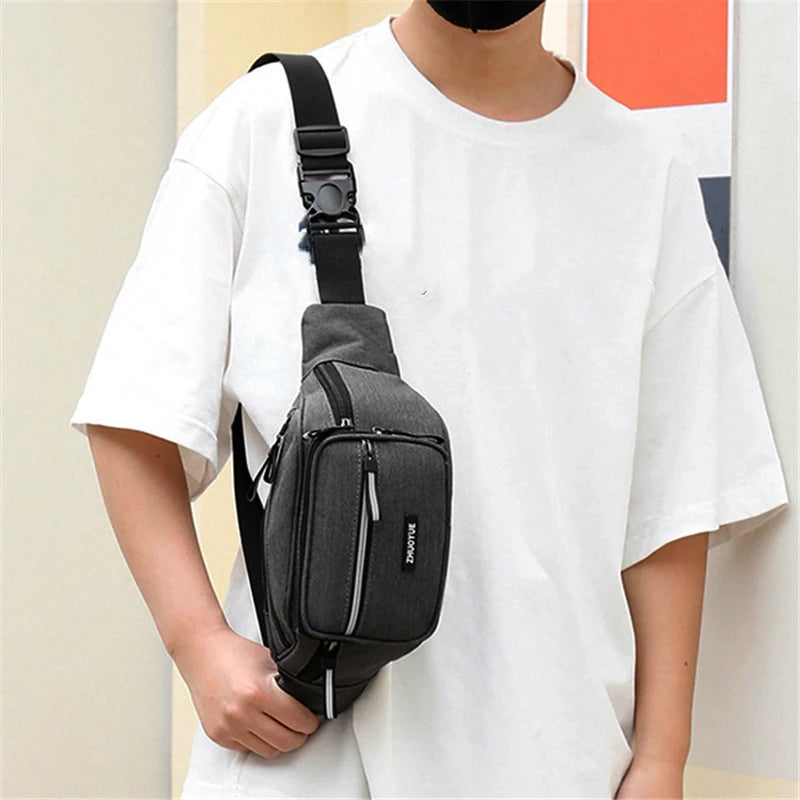 Large Capacity Waist Bag Sports Crossbody Backpack Shoulder Bag