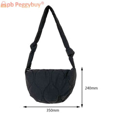 Women Messenger Bag Down Bag Large Capacity Casual for Weekend Vacation
