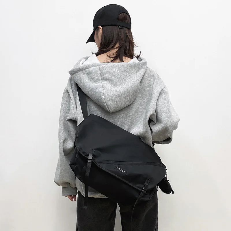 Women Messenger Bag Large Capacity Shoulder Bags Multi-pocket Schoolbag
