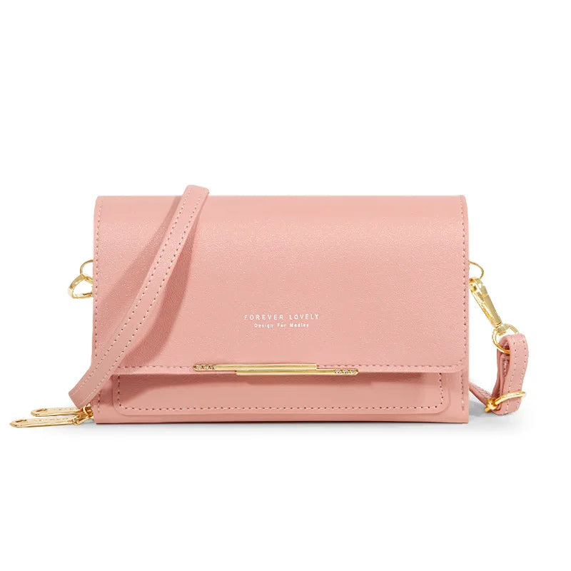 Square Cloth Pattern Messenger Bag Turn Lock Mini Handbag