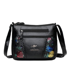 Sheepskin Grain Crossbody Bag Women Messenger Bag with Pendant