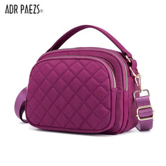 Women Messenger Bags Summer Plaid Crossbody Shoulder Bag Handbag