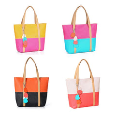 Candy Handbag Large Capacity PU Leather Shoulder Bag