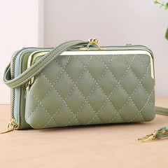 Women Messenger Bags Cell Phone Wallet Female Handbag Large Capacity Solid Purse