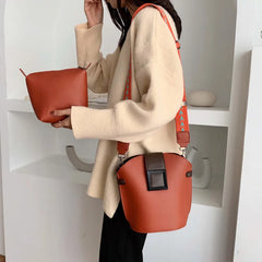 Women Leather Messenger Bag Tassel Handbag Vintage Big Size