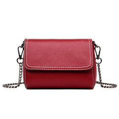 Leather Chain Women Messenger Bag Shoulder Crossbody Purses