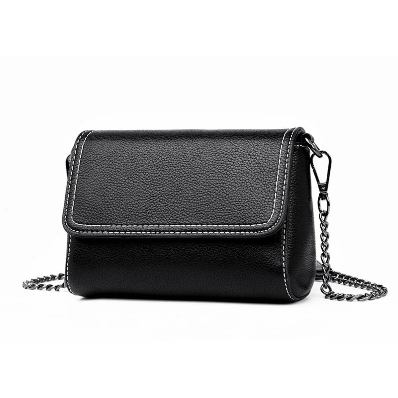 Leather Chain Women Messenger Bag Shoulder Crossbody Purses