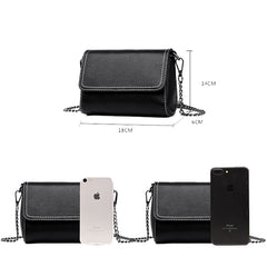 Leather Chain Women Messenger Bag Shoulder Crossbody Purses