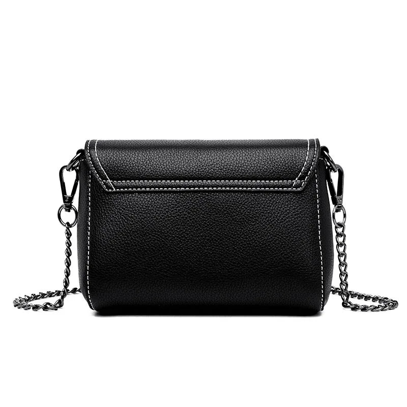 Leather Chain Women Messenger Bag Shoulder Crossbody Purses
