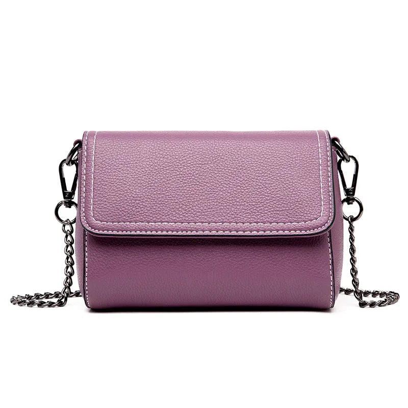 Leather Chain Women Messenger Bag Shoulder Crossbody Purses