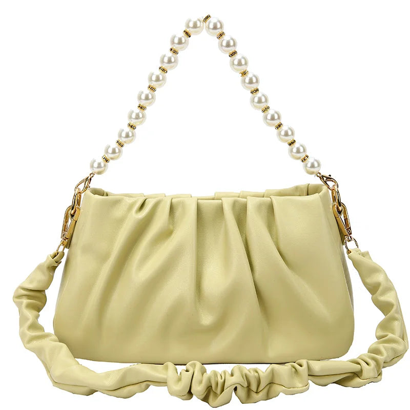 Women Messenger Bags PU Leather Pouch Handbag Crossbody Bag Soft Clutch Lady