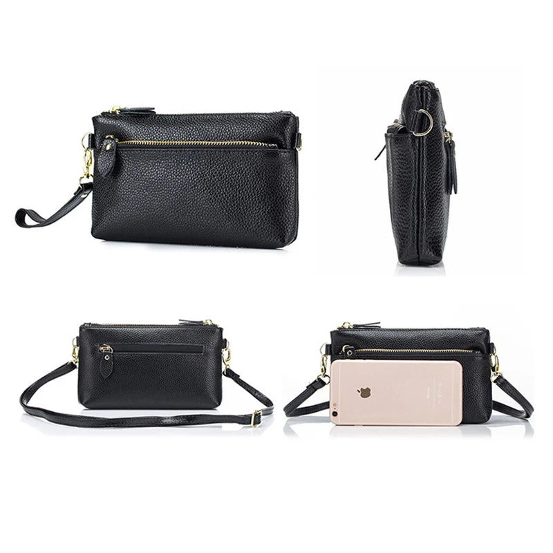 Small Leather Crossbody Bag Women Clutch Purse for Summer