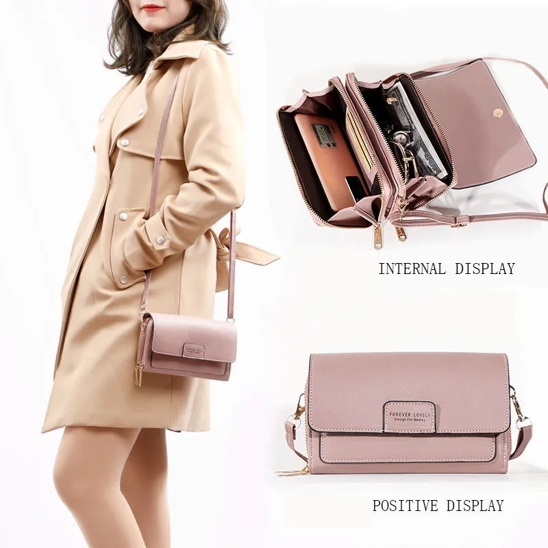 Women Messenger Bags Crossbody Shoulder Bags PU Leather Clutch Bag