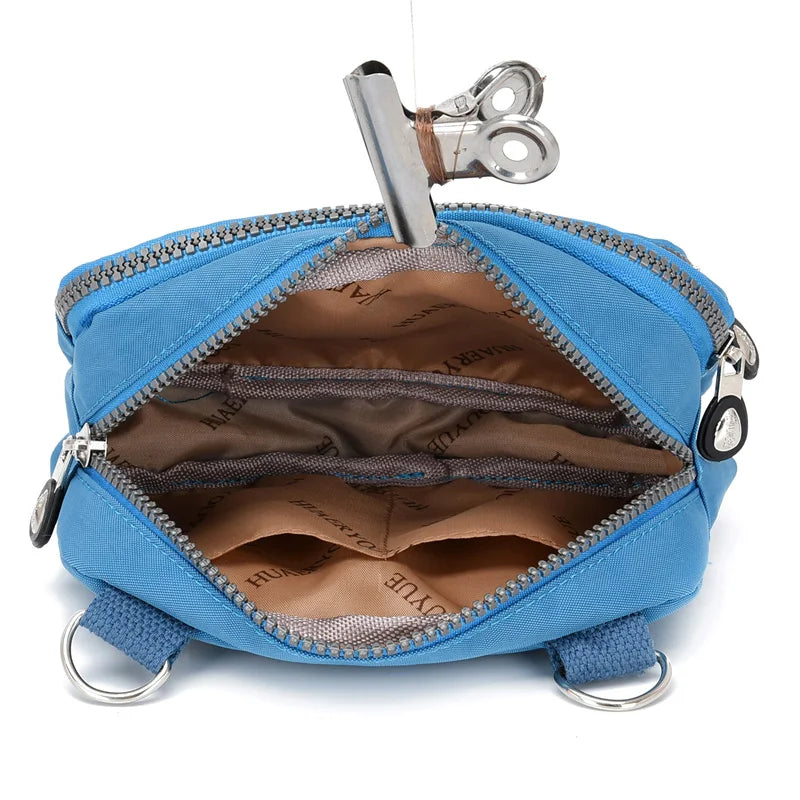 Women Small Shoulder Bag Waterproof Nylon Crossbody Handbag