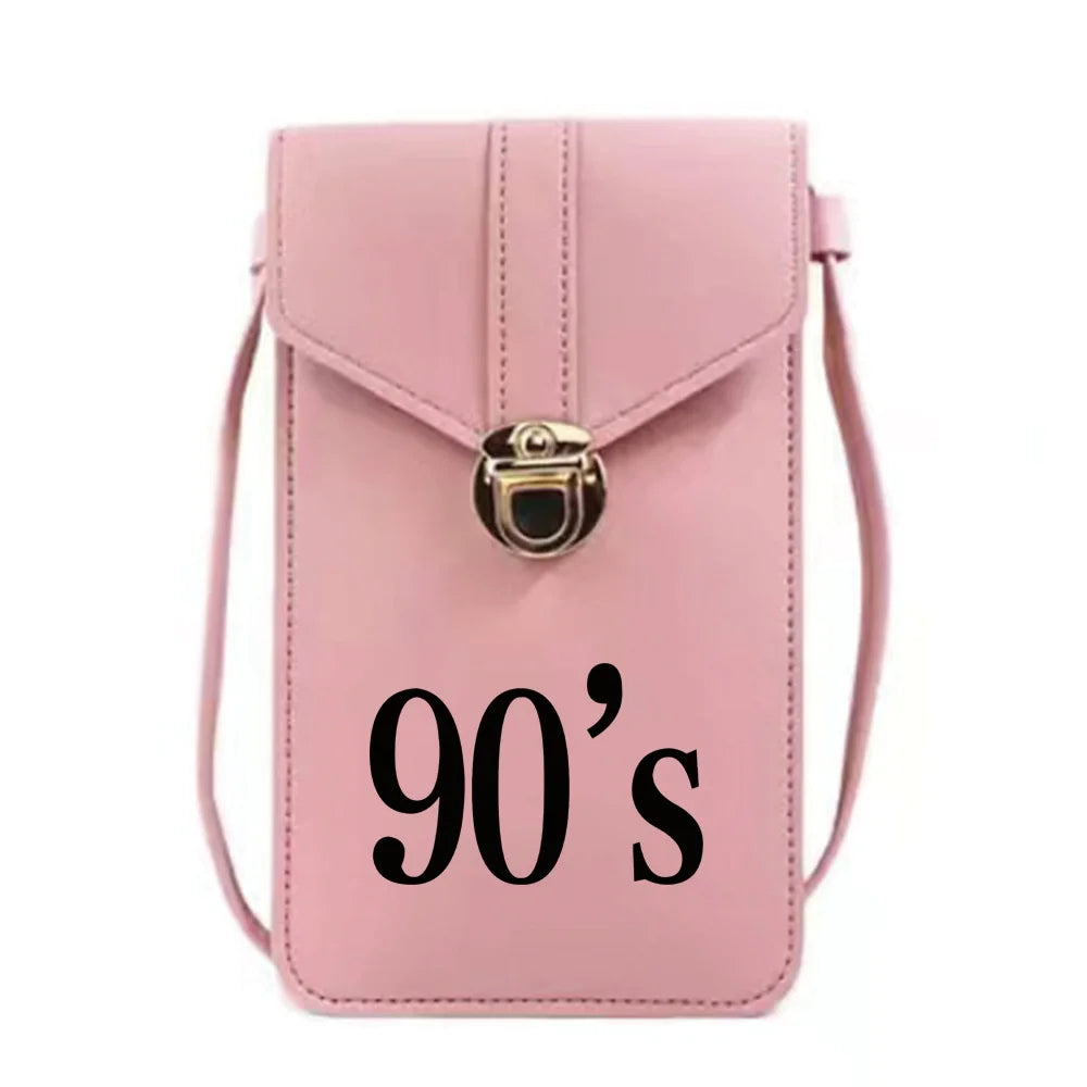 Women Messenger Bags Small Touch Screen Mobile Phone Bag