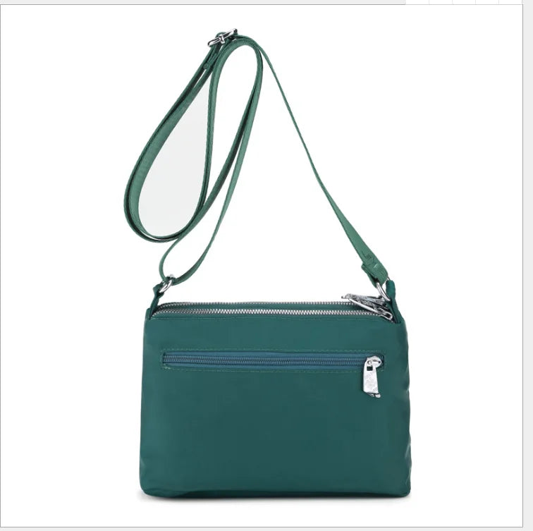 Embroidered Flower Messenger Bag with Small Wallet