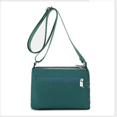 Embroidered Flower Messenger Bag with Small Wallet