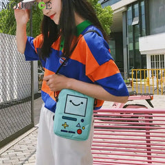 Mini Nylon Robot Phone Purse Crossbody Bag