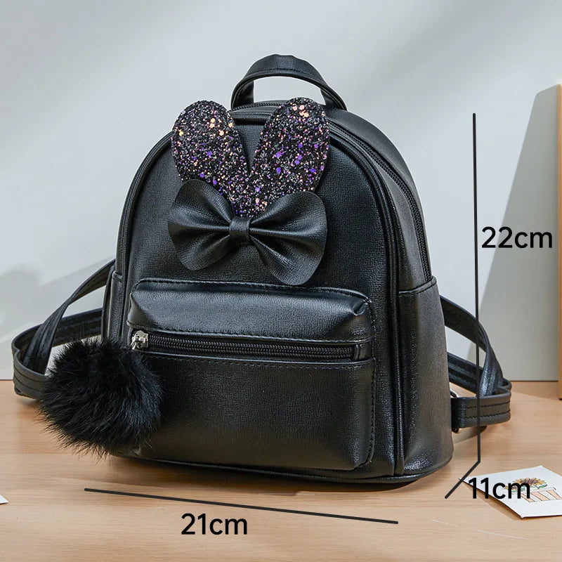 Girls Mini Backpack Bowknot School Bags Child Travel Bag Backpacks Mochilas