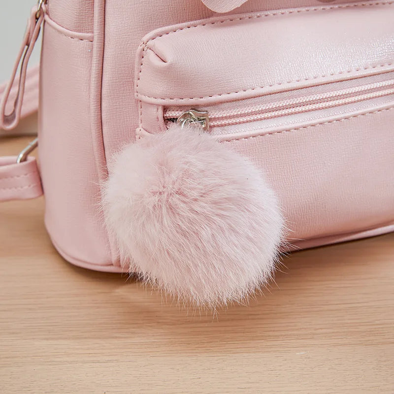 Girls Mini Backpack Bowknot School Bags Child Travel Bag Backpacks Mochilas