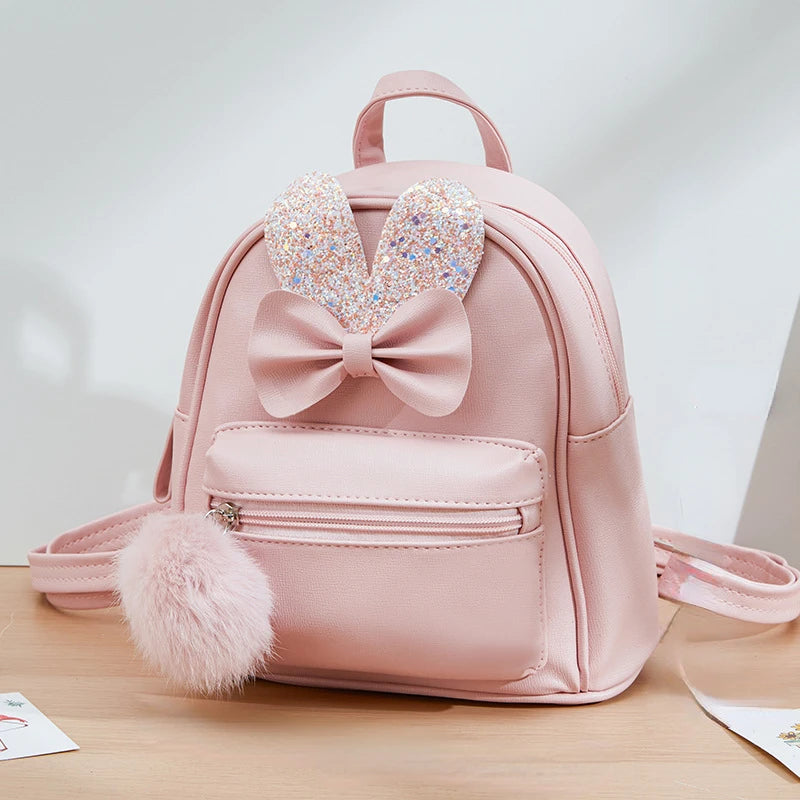 Girls Mini Backpack Bowknot School Bags Child Travel Bag Backpacks Mochilas