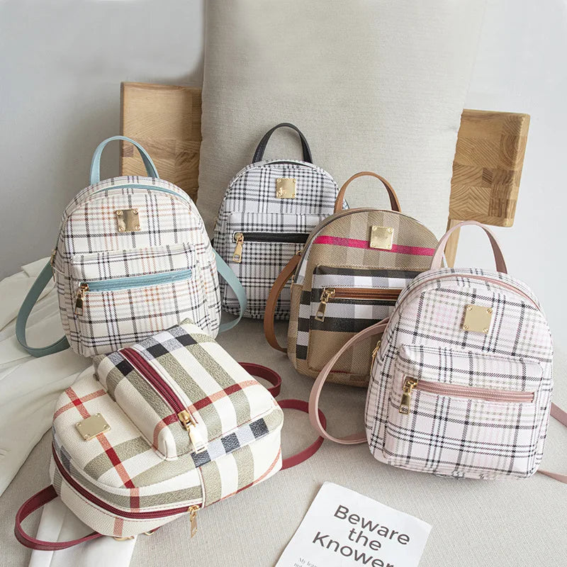 Women Mini Backpack Casual Travel Backpack Female PU Leather Shoulder