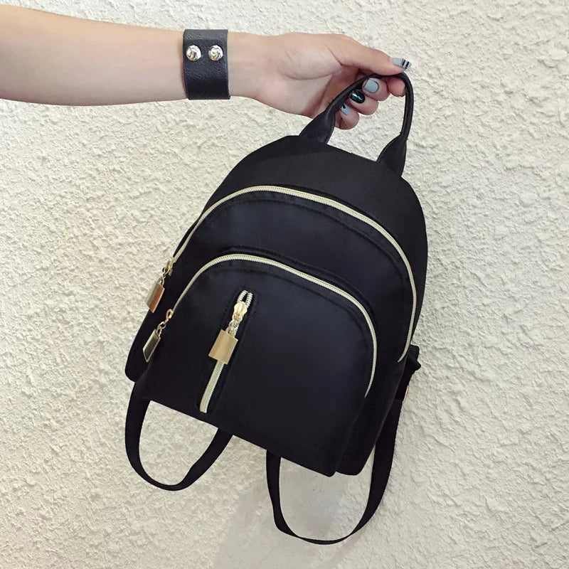 Women Mini Backpack Casual Waterproof Bag Portable Travel Bag