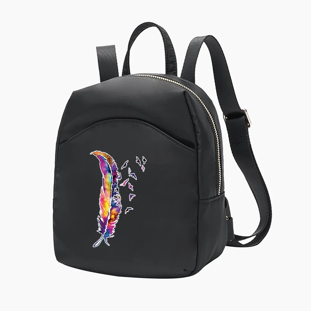 Women Mini Backpack Lady Shoulders School Bag Girl Crossbody Bag
