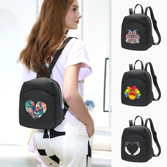 Women Mini Backpack Lady Shoulders School Bag Girl Crossbody Bag