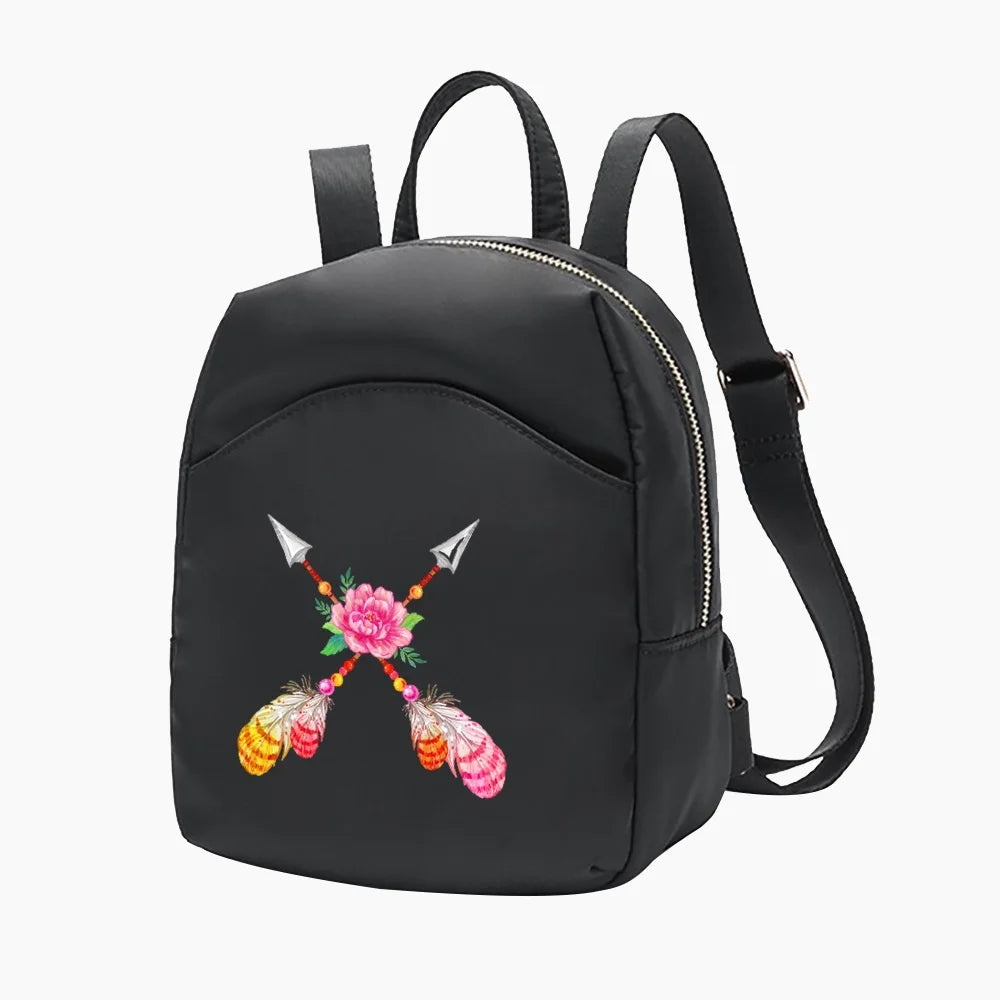 Women Mini Backpack Lady Shoulders School Bag Girl Crossbody Bag
