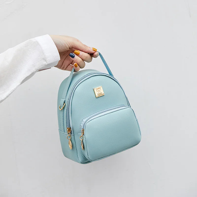 Women Mini Backpack Shoulder Crossbody Bag