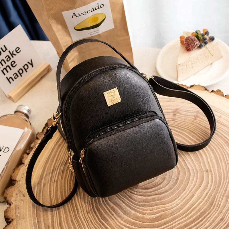 Women Mini Backpack Shoulder Crossbody Bag