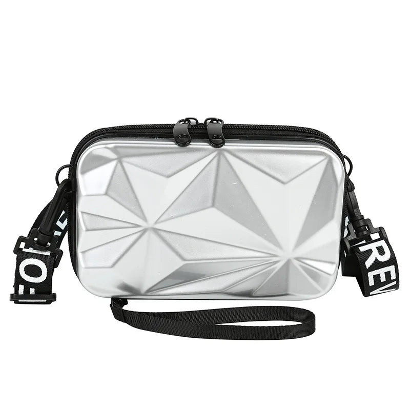 Women Mini Box Bags Uneven Surface Handbag Makeup Storage Waterproof Wash Bag
