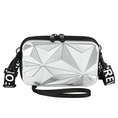 Women Mini Box Bags Uneven Surface Handbag Makeup Storage Waterproof Wash Bag