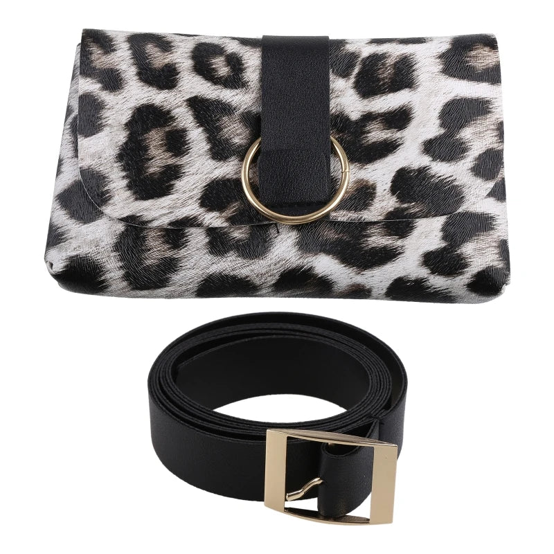 Mini Envelope Waist Bag PU Leather Clutch Cell Phone Purse