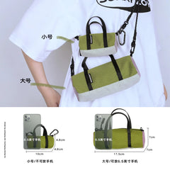 Checkered PU Leather Handbag Zipper Small Lady Shoulder Crossbody Bag