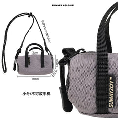 Checkered PU Leather Handbag Zipper Small Lady Shoulder Crossbody Bag