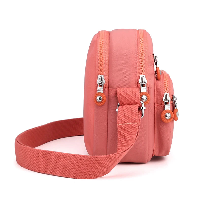 Waterproof Mini Shoulder Bag Phone Purse Messenger Small Earphone Hole Crossbody