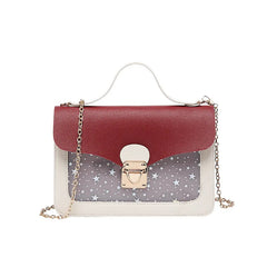 Women Mini Small Square Pack Shoulder Bag Sequin Messenger Crossbody Bag