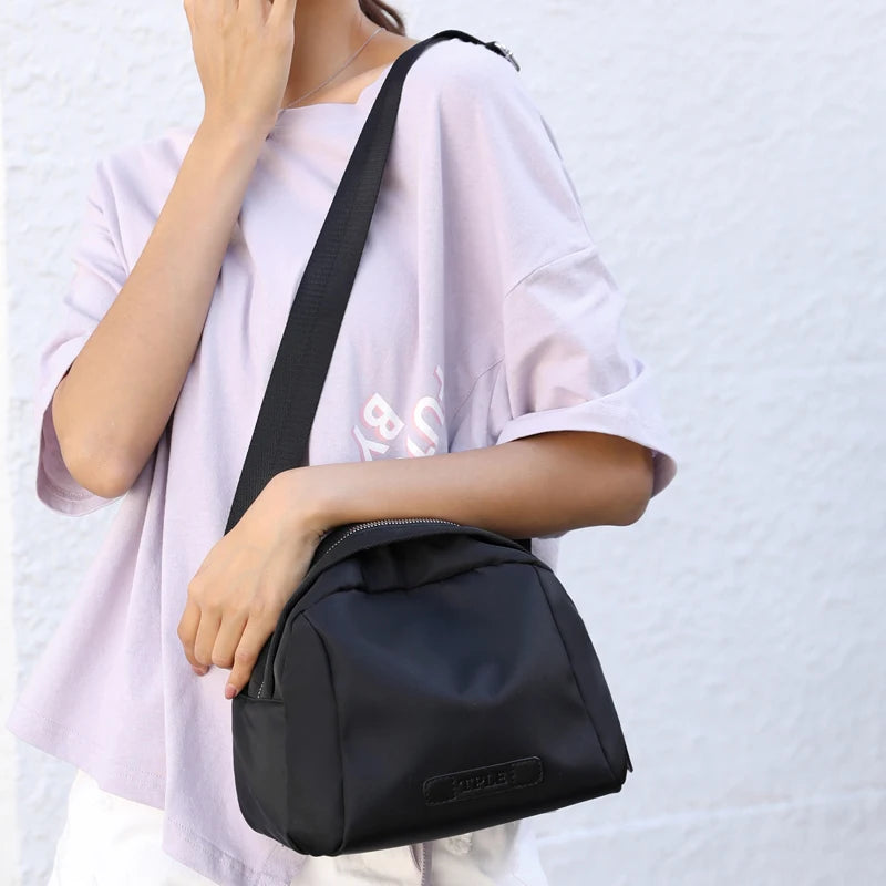 Women Nylon Multi-function Shoulder Bag Waist Pack Handbag