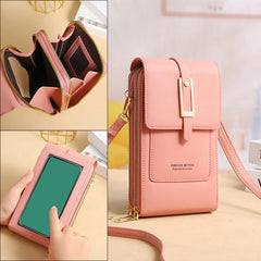 Women Multi-function Touch Screen Phone Bags Female Single Shoulder Purse