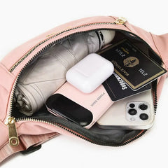 Multi-layer Waist Bag Belt Bag Men Women Sport Pouch Money Fanny Bum Bag