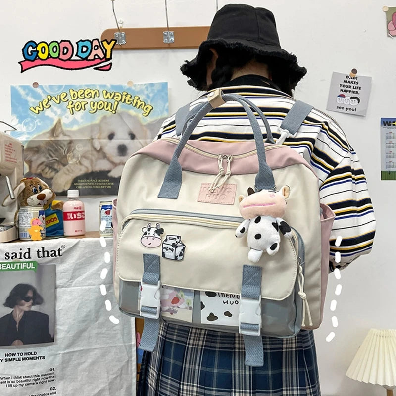 Women Multifunctional Backpack Female Portable Travel Bag Student Schoolbag