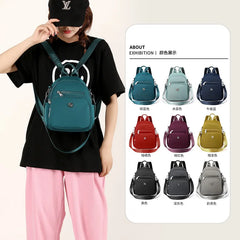 Multifunctional Nylon Backpack Crossbody Shoulder Tote Handbag