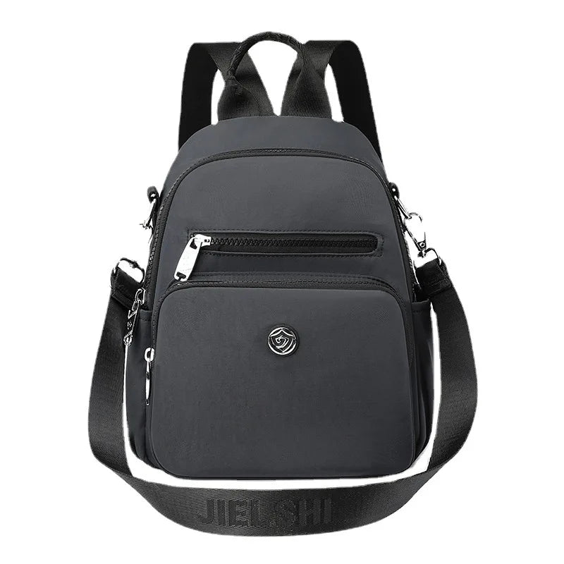 Multifunctional Nylon Backpack Crossbody Shoulder Tote Handbag