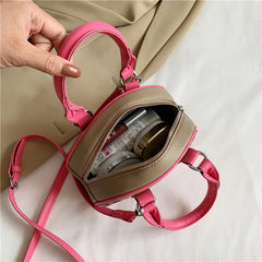 Women PU Leather Shoulder Bags Cross Pattern Purses Handbag